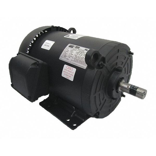 3-Phase General Purpose Motor, 5 HP, 182/4T Frame, 208-230/460V AC Voltage, 3,500 Nameplate RPM