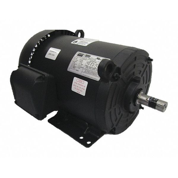 3-Phase General Purpose Motor, 3 HP, 182/4 Frame, 208-230/460V AC Voltage, 3,510 Nameplate RPM