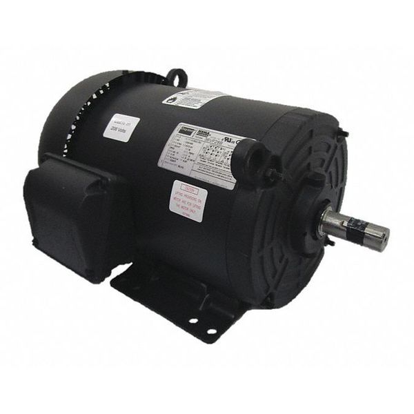 3-Phase General Purpose Motor, 3 HP, 182/4T Frame, 208-230/460V AC Voltage, 1,765 Nameplate RPM