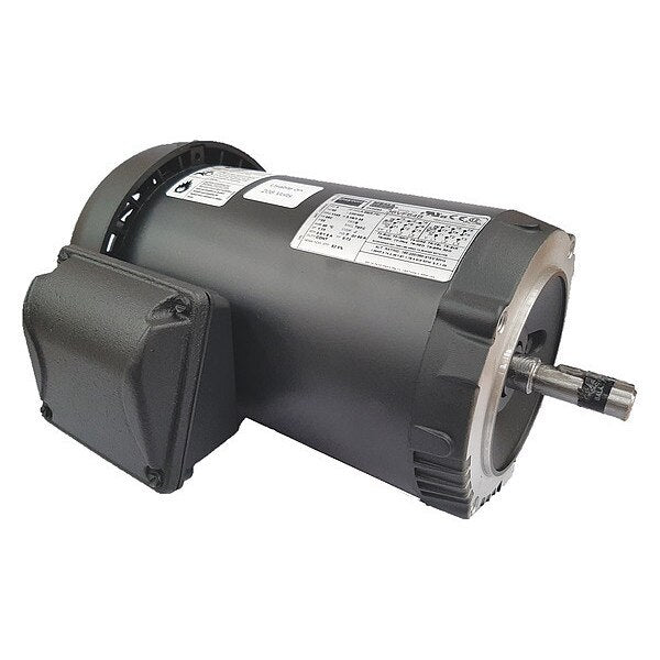 3-Phase General Purpose Motor, 1 HP, 56C Frame, 230/460V AC Voltage, 1,145 Nameplate RPM