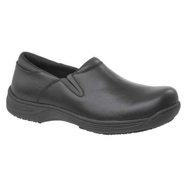 Work Shoes, Mens, 11M, Blk, Slip On, PR