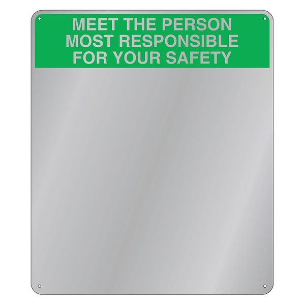 Indoor Safety Mirror, Acrylic, 16 in.W
