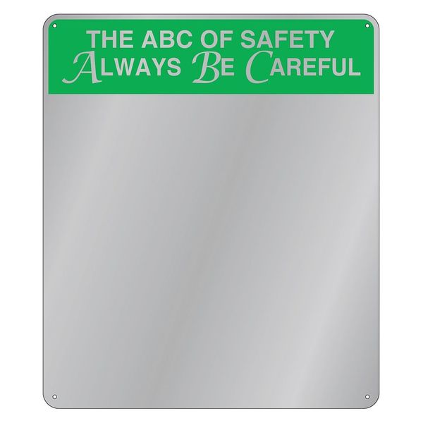 Indoor Safety Mirror, Acrylic, 16 in.W