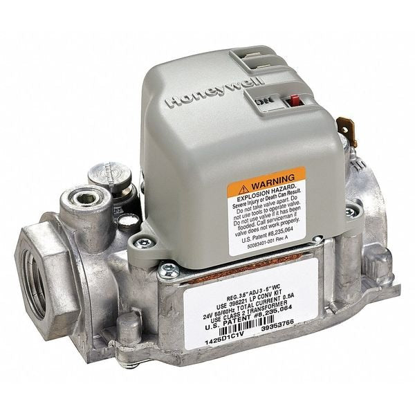 Gas Valve, NG/LP, Direct, 24, 3.0 in wc to 5.0 in wc, Slow Opening