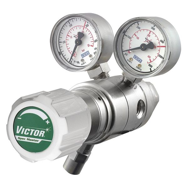 Regulators, Two Stage, CGA 350, 1 to 150 psi, Use With: Hydrogen, Methane
