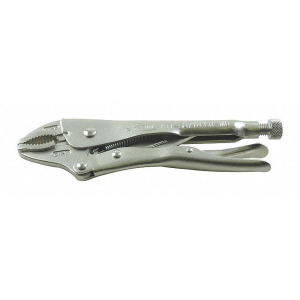 9 in Knurled Adjusting Screw Plain Grip Locking Plier