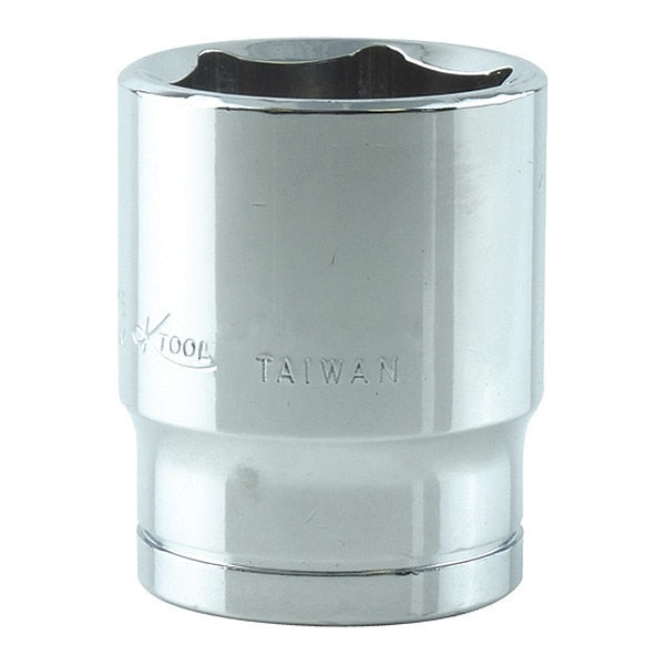 1/2 in Drive, 25mm 6 pt Metric Socket, 6 Points