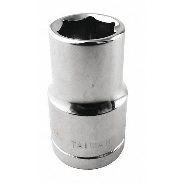 1/2 in Drive, 12mm 6 pt Metric Socket, 6 Points