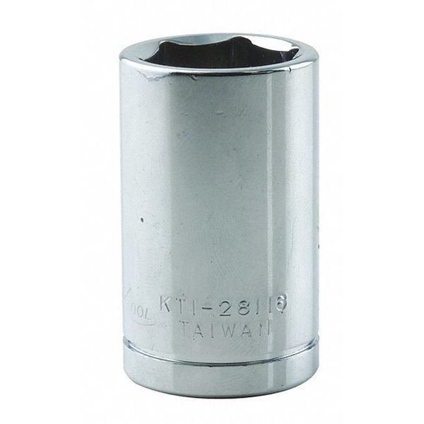 1/2 in Drive, 16mm 6 pt Metric Socket, 6 Points