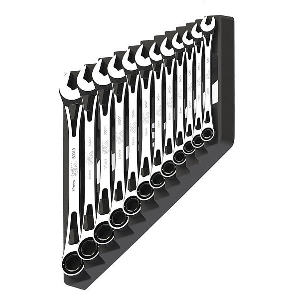 Ratcheting Wrench Set, Combination, 12pcs