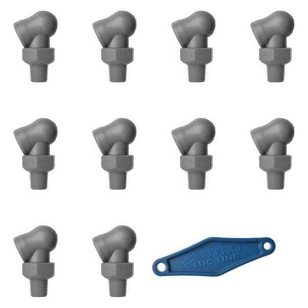 Nozzle, XR Style, 0.160in.dia, PK10