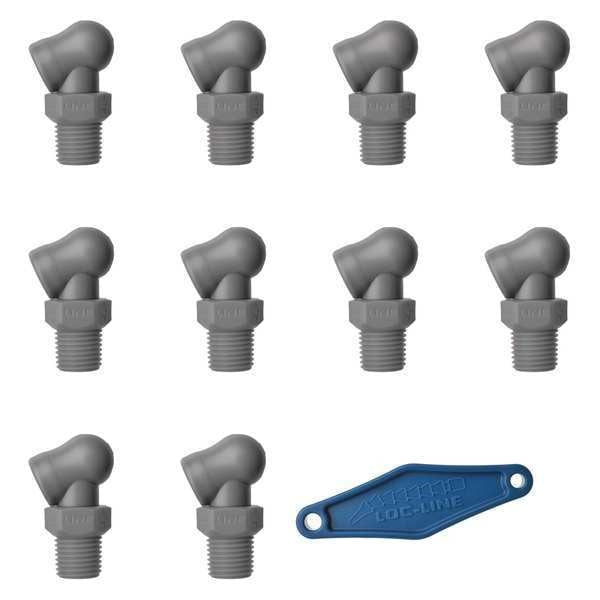Nozzle, XR Style, 0.117in.dia, PK10