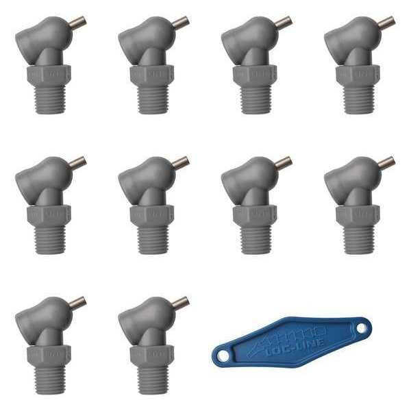 Nozzle, XR Style, 0.117in.dia, PK10