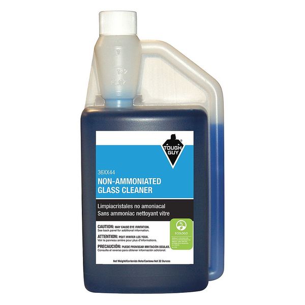Liquid Glass Cleaner, 1 qt., Unscented, Bottle