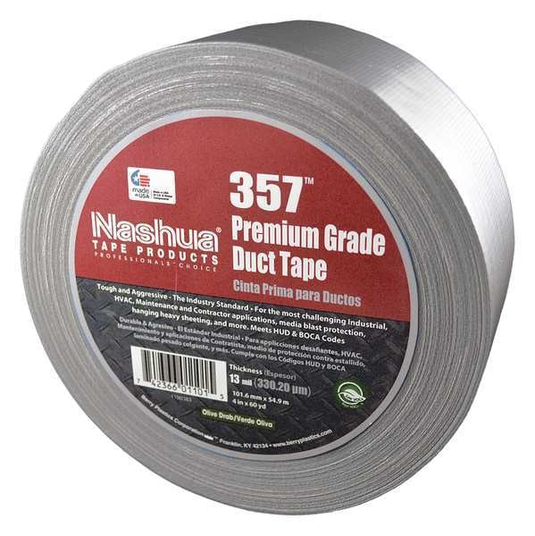 Duct Tape, Gray, 4 in x 60 yd, 13 mil