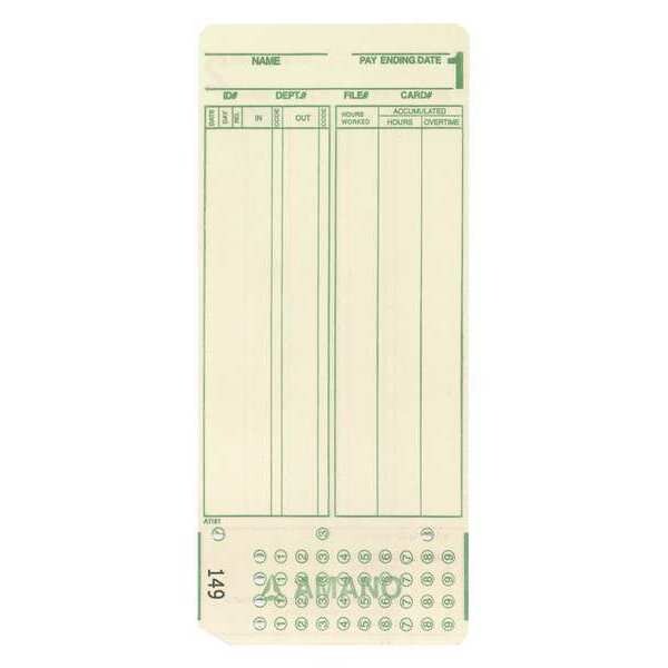 1000 Pack Time Cards For Model Number Am