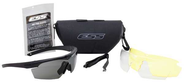 Ballistic Safety Glasses, Wraparound Assorted Polycarbonate Lens, Scratch-Resistant