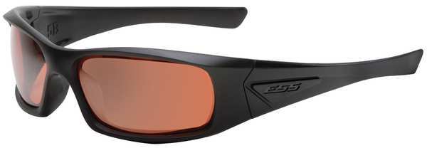 Ballistic Safety Glasses, Wraparound Copper Mirror Polycarbonate Lens, Anti-Fog, Scratch-Resistant