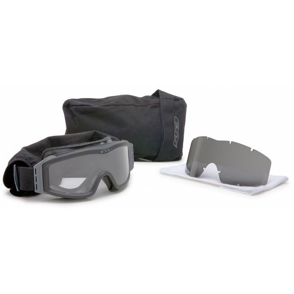 Tactical Safety Goggles, Clear, Gray, Smoke Anti-Fog, Scratch-Resistant Lens, Profile NVG Series