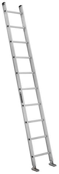 Straight Ladder, Aluminum, Natural Finish