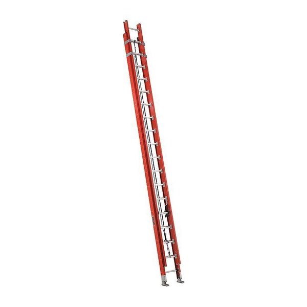 Fiberglass Extension Ladder, 300 lb Load Capacity