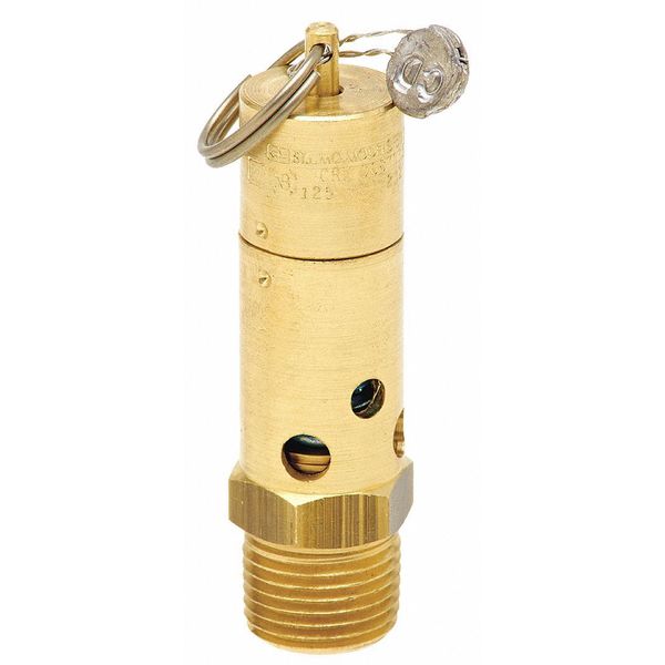 Air Safety Valve, 1/2 In Inlet, 25 psi