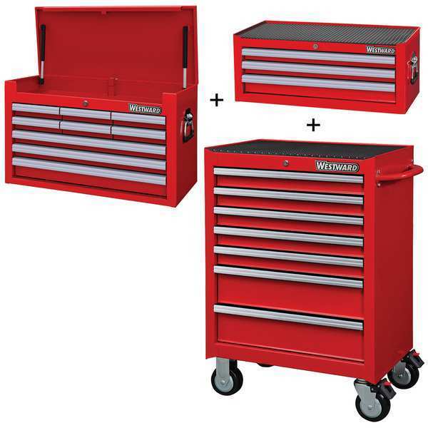 Rolling Cabinet, Interemediate, Red