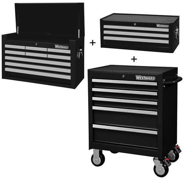Rolling Cabinet, Interemediate, Balck