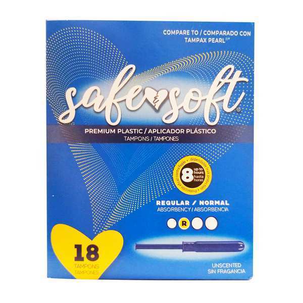 Plastic Applicator Tampons, 12 boxes