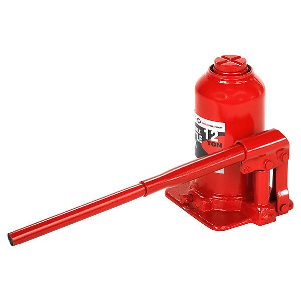 Bottle Jack, 12 ton, Max Lift 14 3/8