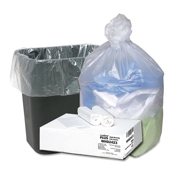 Ultra Plus Trash Can Liners, 10 gal, PK500