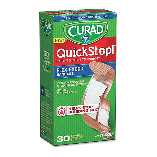 Assorted Bandages, White, PK30