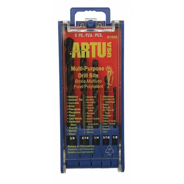 Drill Bit Set, Multi-Purpose, 5 pcs.