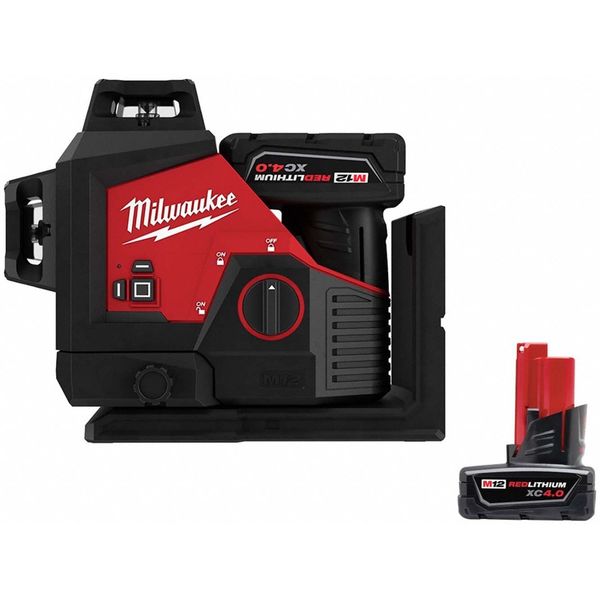 M12 3-Plane Laser Kit, M12 XC 4.0 Battery