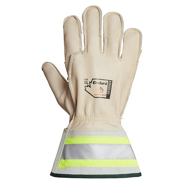 Gloves, White, XL Glove Size, PR