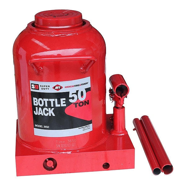 Bottle Jack, 50 ton, Max Lift 16 5/8