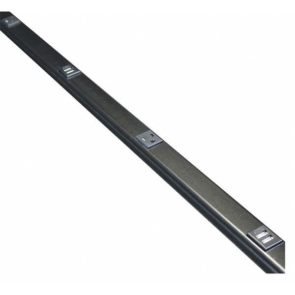 Plugmold, Bk, 3 TR Otlet, 3 USB Port, 5 ft.