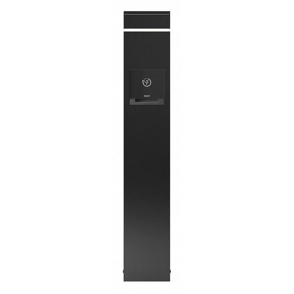 Outdoor Charging, Black, 1 GFCI, 4 USB Port