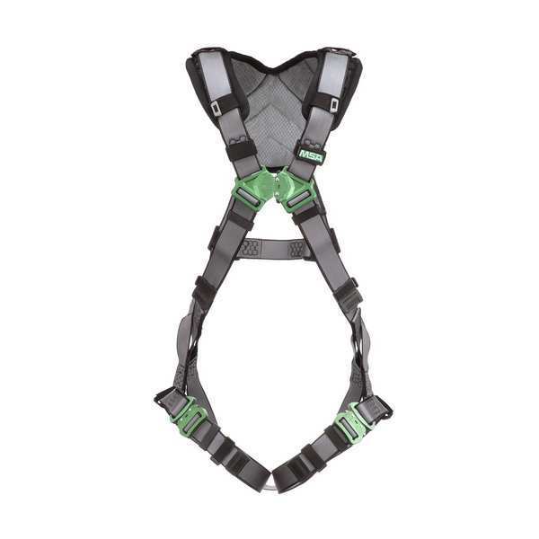Full Body Harness, Vest Style, XS, Nylon, Gray