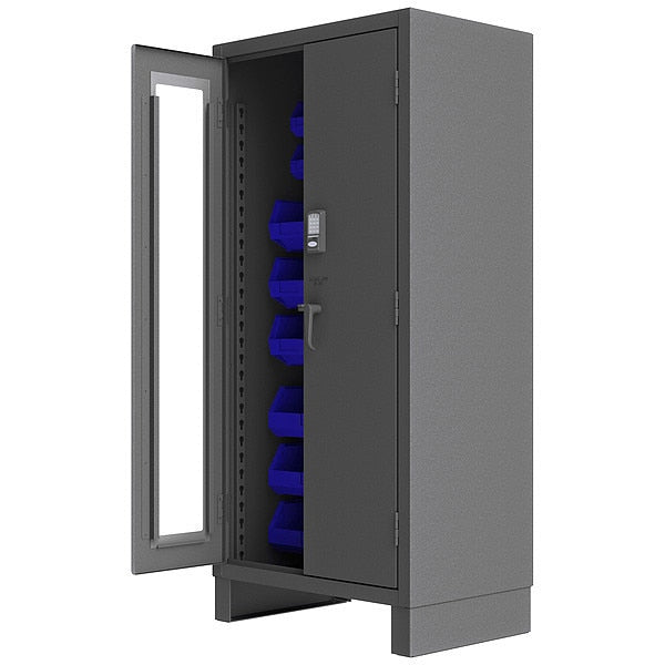 Extra-Heavy Duty Bin Cabinet, 36 in W, 78 in H, 24