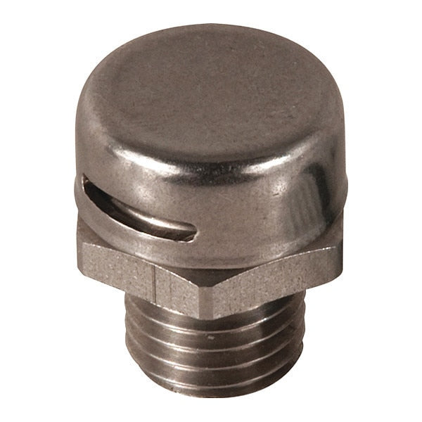 Vent Plug M12 Thread, SS, Long Thread