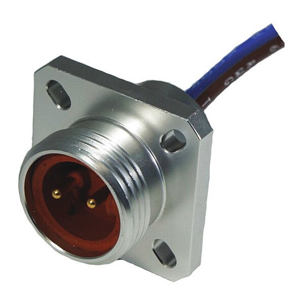 Recptacl, Mini, Hi-Temp, M Flange, 4 P, 1 ft.