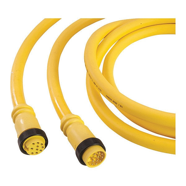 Cordset, Mini, PVC, M/Fem, 12 Pole, 12 ft.