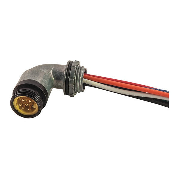 Receptacle, MiniSize, Male, 4 Pole, 1 ft.