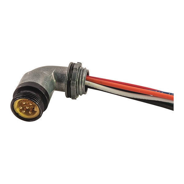 Receptacle, MiniSize, Male, 6 Pole, 1 ft.