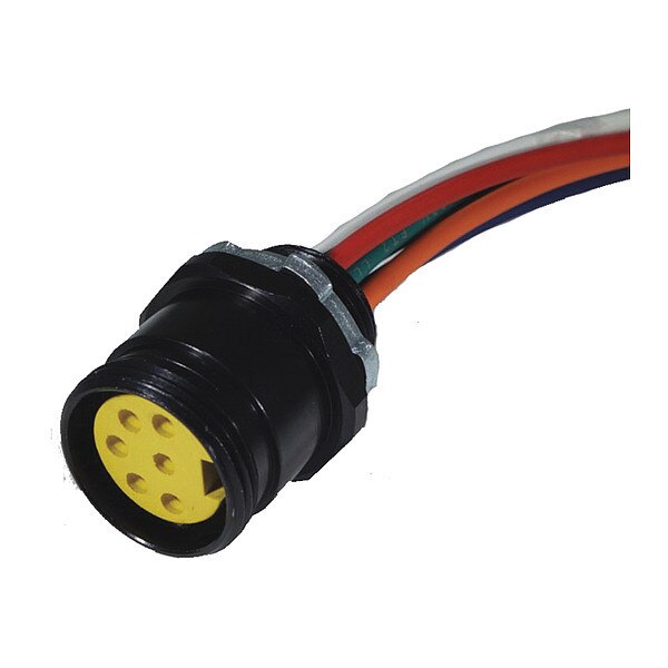 Receptacle, Mini, Female, 7 Pole, 1 ft.