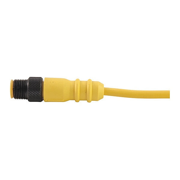 Cordset, Single Key, PUR, M, 3 Pole, 6.6 ft.