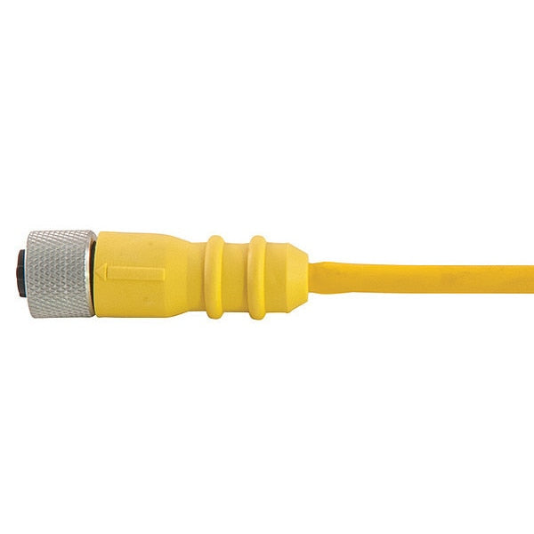 Cordset, D Key, PVC, Female, 6 Pole, 20 ft.