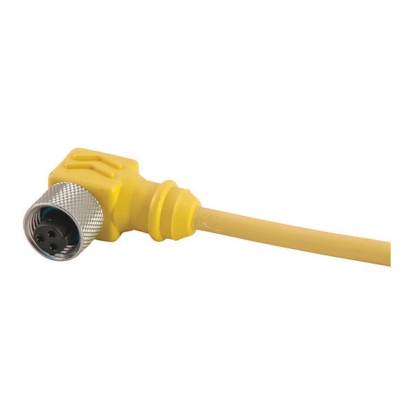 Cordset, Dual Key, PVC, Female, 2 Pole, 6 ft.