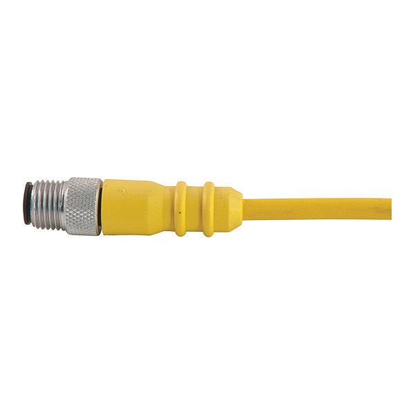 Cordset, Dual Key, PUR, Male, 4 Pole, 12 ft.